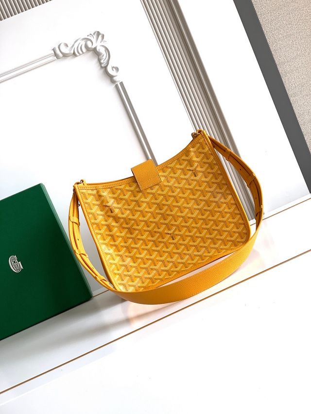 Goyard original canvas musette pm bag GY0145 yellow