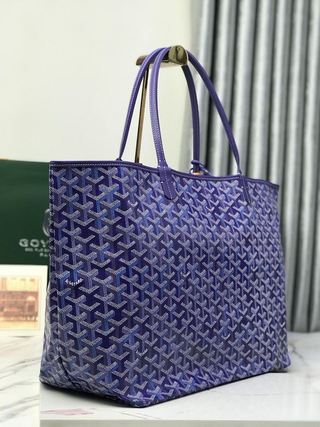 Goyard original canvas saint louis GM bag GY0083 blueberry purple