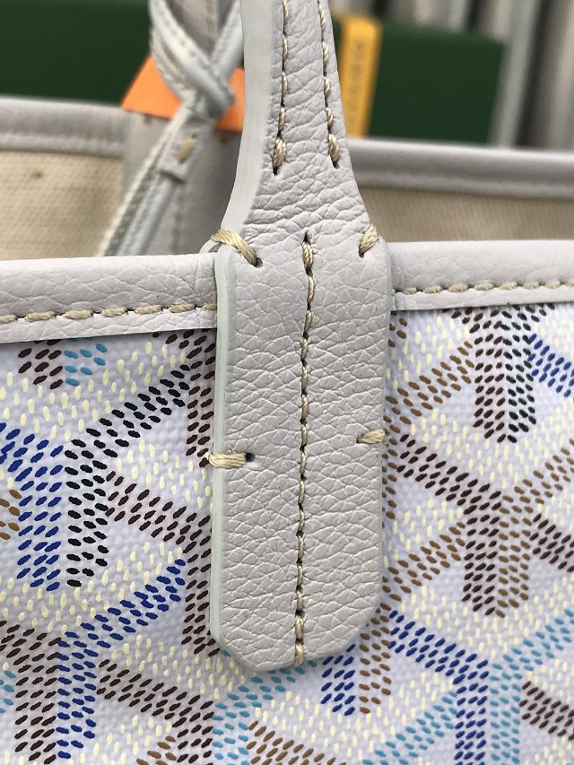 Goyard original canvas saint louis GM bag GY0083 polar blue