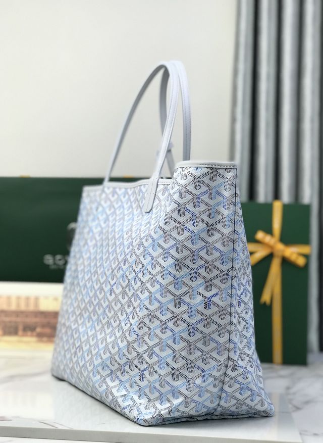 Goyard original canvas saint louis GM bag GY0083 polar blue