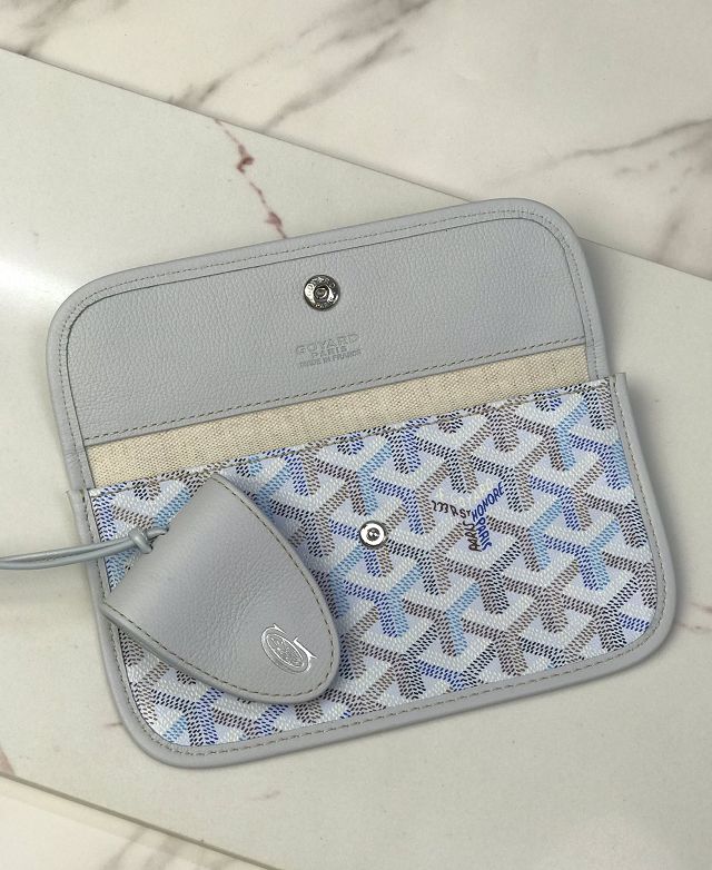 Goyard original canvas saint louis GM bag GY0083 polar blue