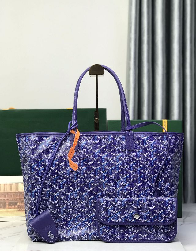 Goyard original canvas saint louis PM bag GY0082 blueberry purple