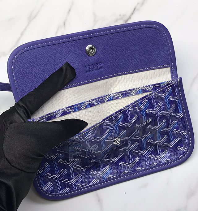 Goyard original canvas saint louis PM bag GY0082 blueberry purple