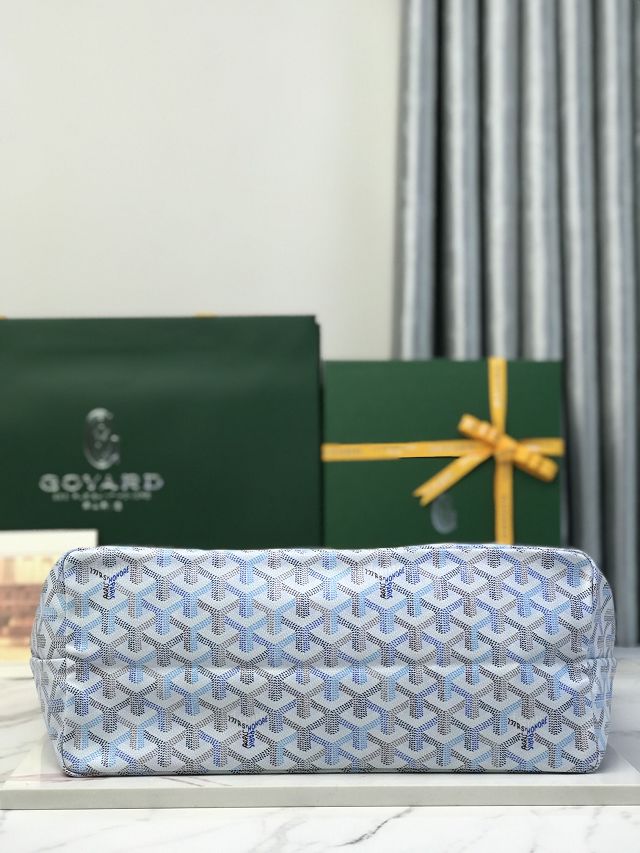 Goyard original canvas saint louis PM bag GY0082 polar blue