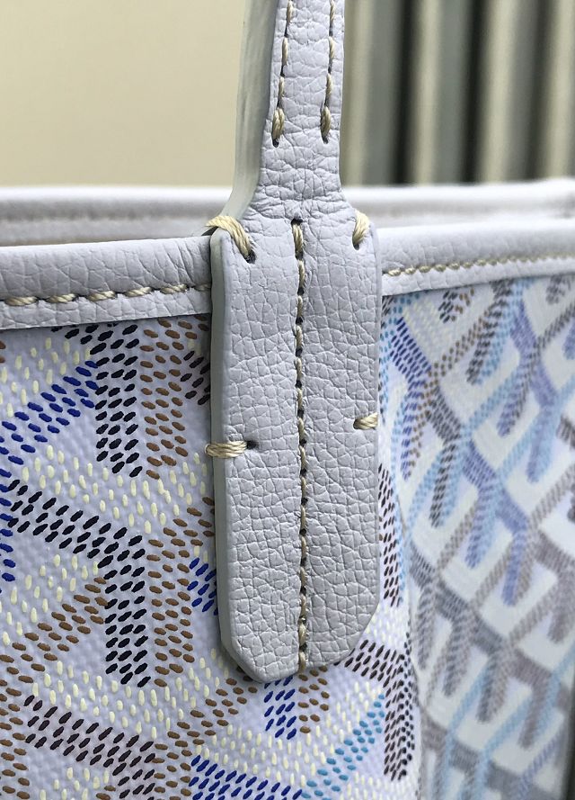 Goyard original canvas saint louis PM bag GY0082 polar blue