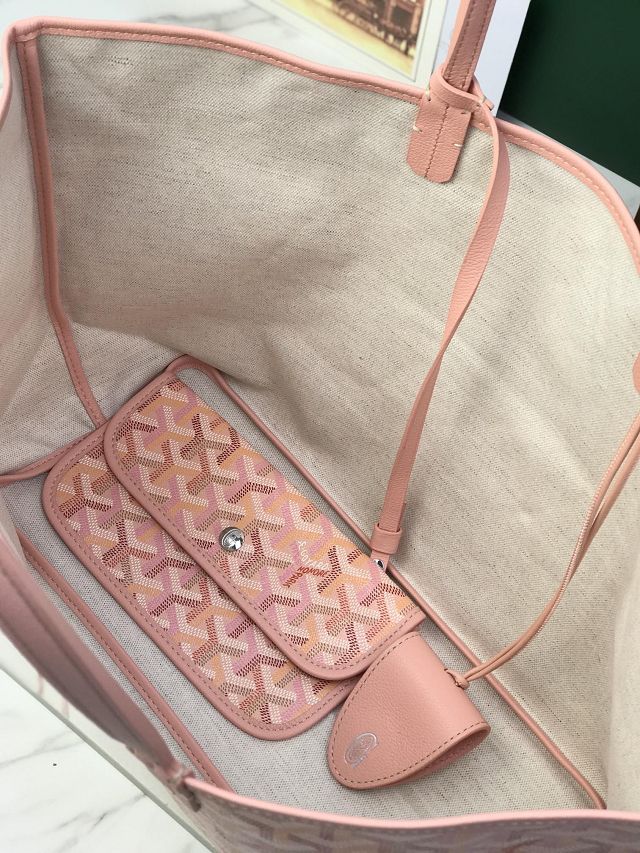 Goyard original canvas saint louis PM bag GY0082 powder pink