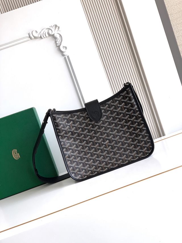 Goyard original canvas musette pm bag GY0145 black