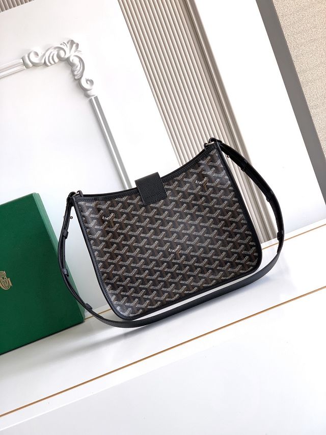 Goyard original canvas musette pm bag GY0145 black