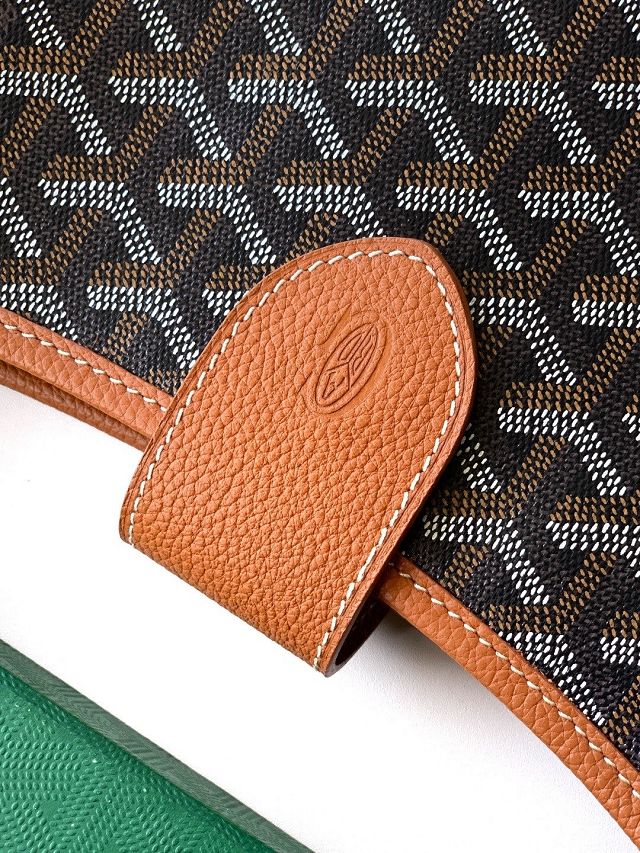 Goyard original canvas musette pm bag GY0145 black&brown