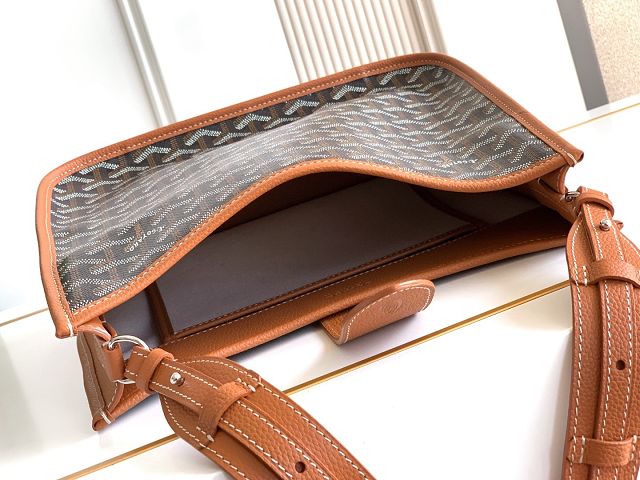 Goyard original canvas musette pm bag GY0145 black&brown