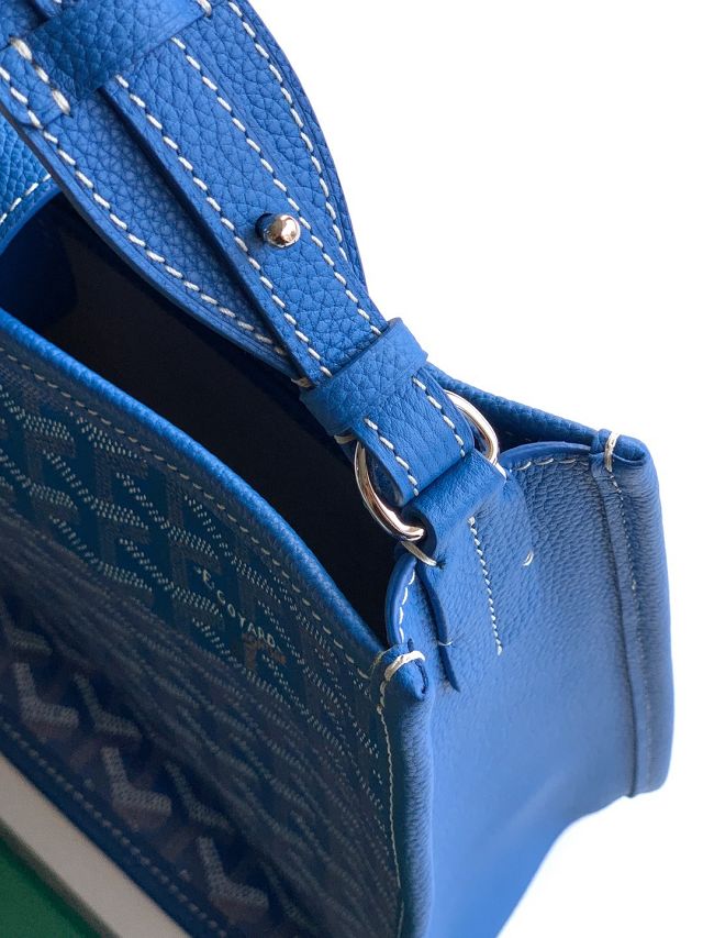 Goyard original canvas musette pm bag GY0145 blue