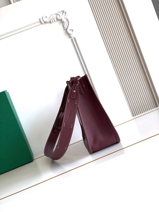 Goyard original canvas musette pm bag GY0145 burgundy