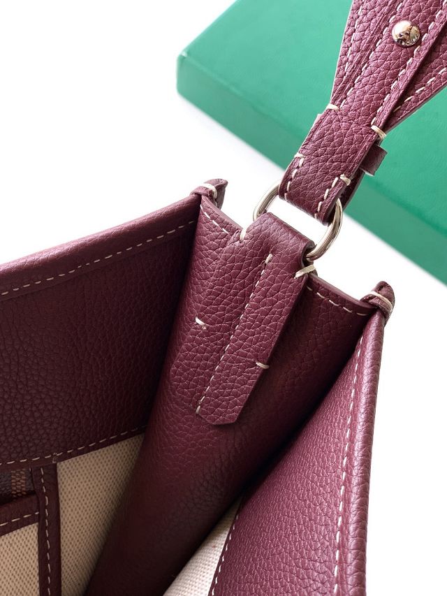 Goyard original canvas musette pm bag GY0145 burgundy