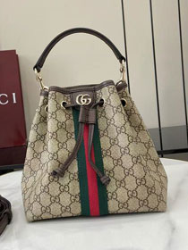 GG original canvas ophidia bucket bag 841313 brown