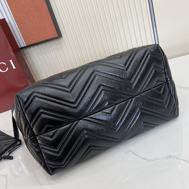 GG original calfskin marmont medium tote bag 855279 black