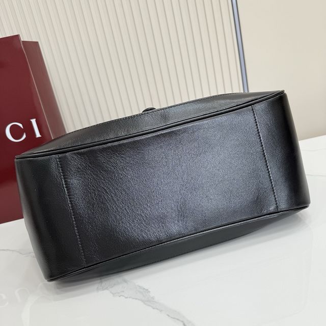 GG original calfskin mercato medium tote bag 866645 black