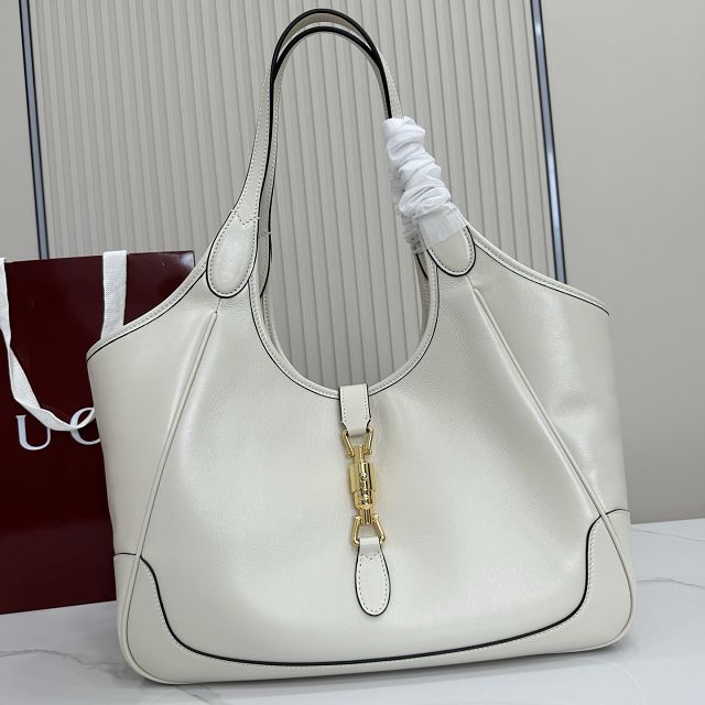 GG original calfskin mercato medium tote bag 866645 white