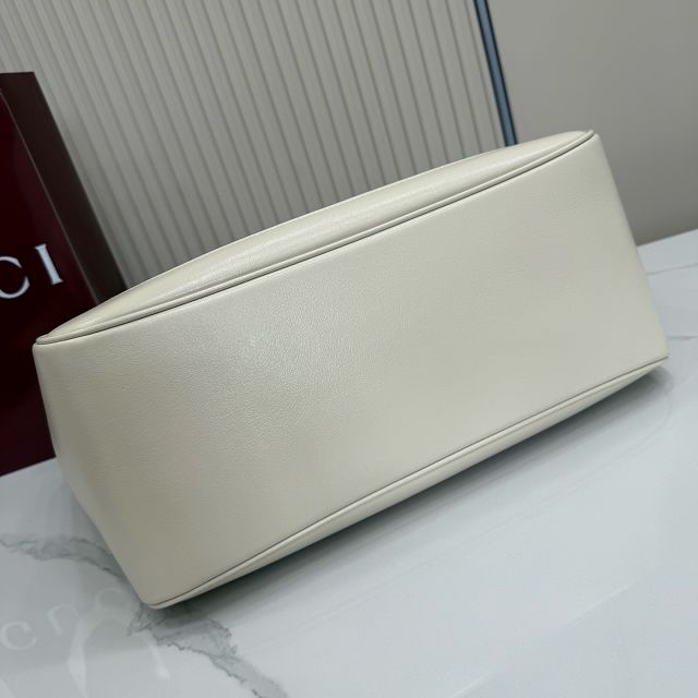 GG original calfskin mercato medium tote bag 866645 white
