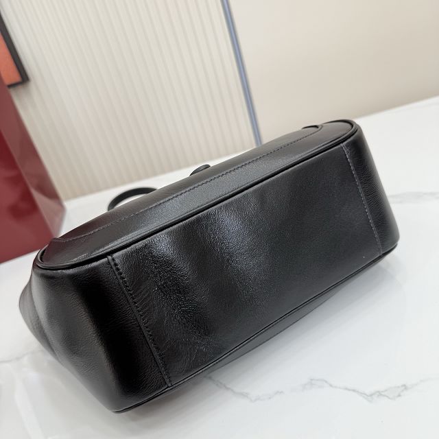 GG original calfskin mercato small tote bag 866646 black