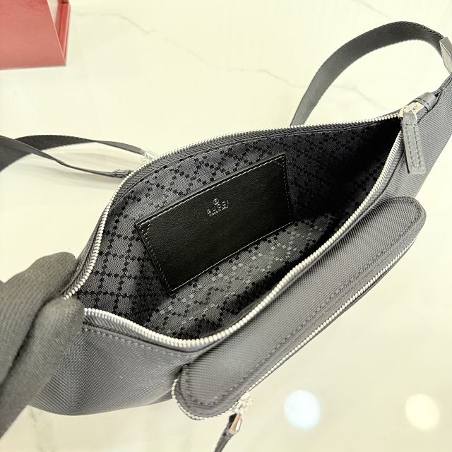 GG original canvas flatpack small belt bag A00230 black