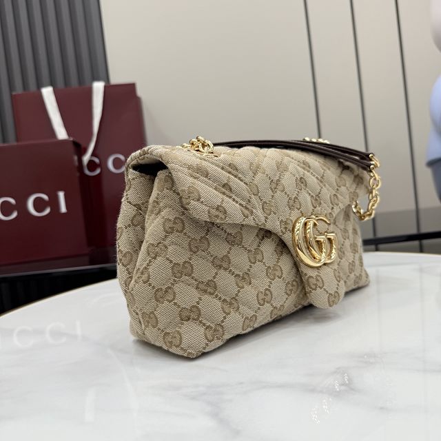 GG original canvas marmont small shoulder bag 855371 sand