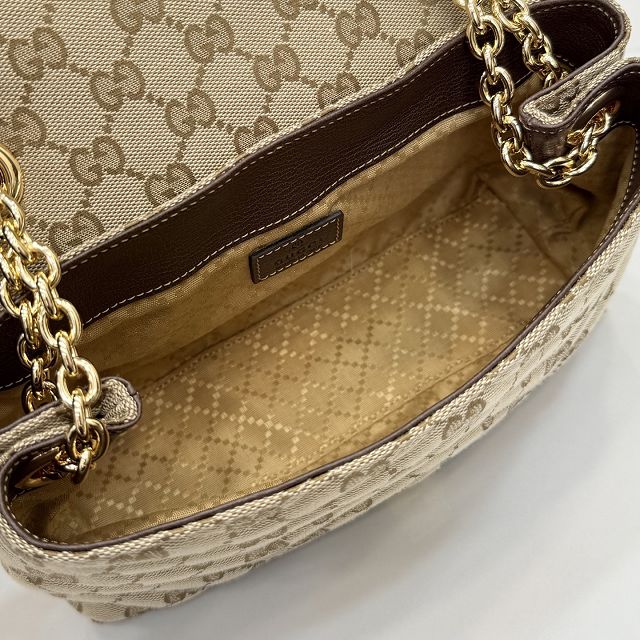 GG original canvas marmont small shoulder bag 855371 sand