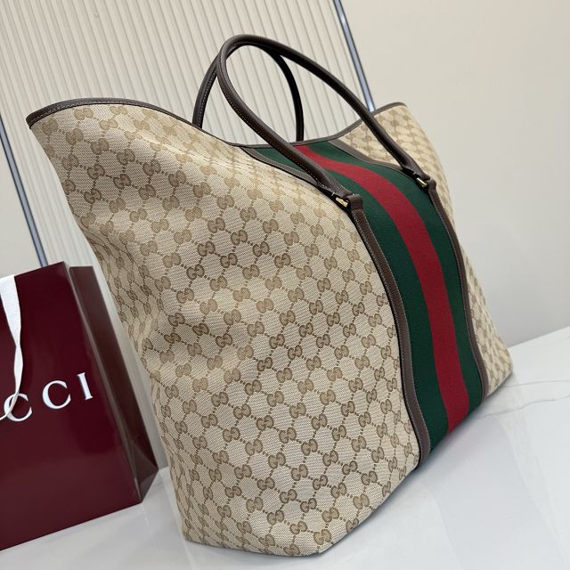 GG original canvas medium duffle bag 874979 sand