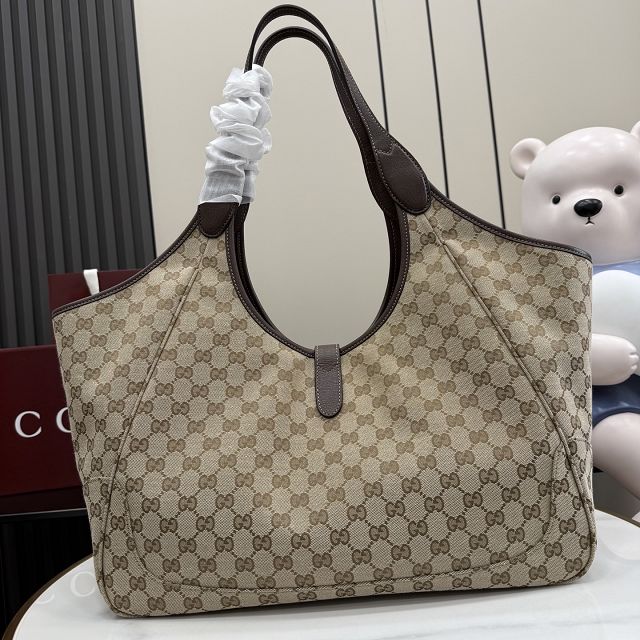 GG original canvas mercato large tote bag 870693 sand