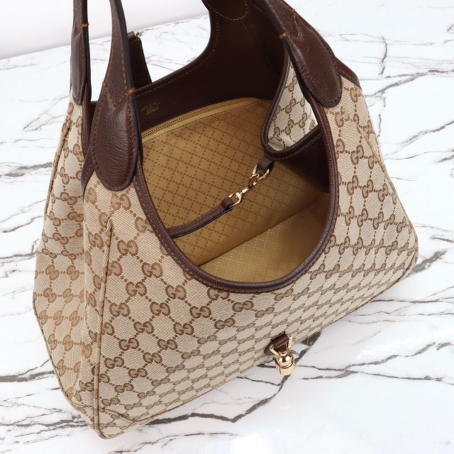 GG original canvas mercato medium tote bag 866645 sand