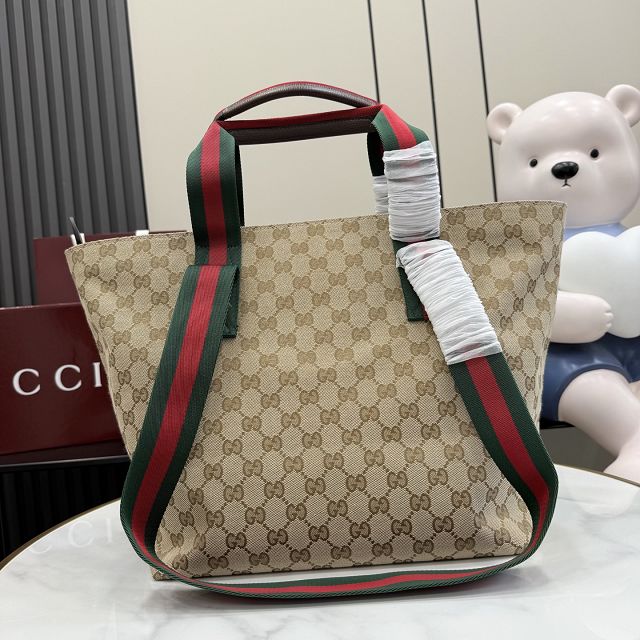 GG original canvas small tote bag 875941 sand