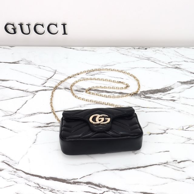 GG original lambskin marmont mini shoulder bag 841290 black