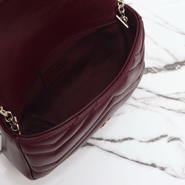 GG original lambskin marmont mini shoulder bag 841290 bordeaux