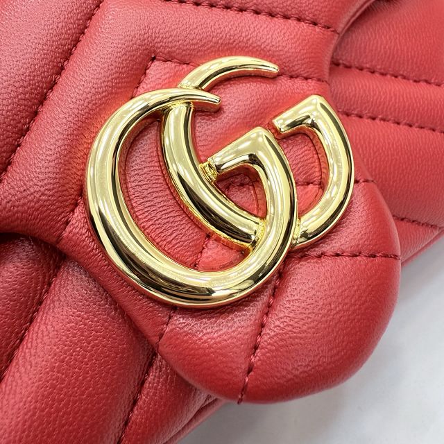 GG original lambskin marmont mini shoulder bag 841290 red