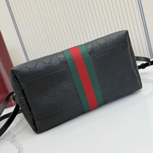 GG original calfskin giglio small tote bag 860845 black