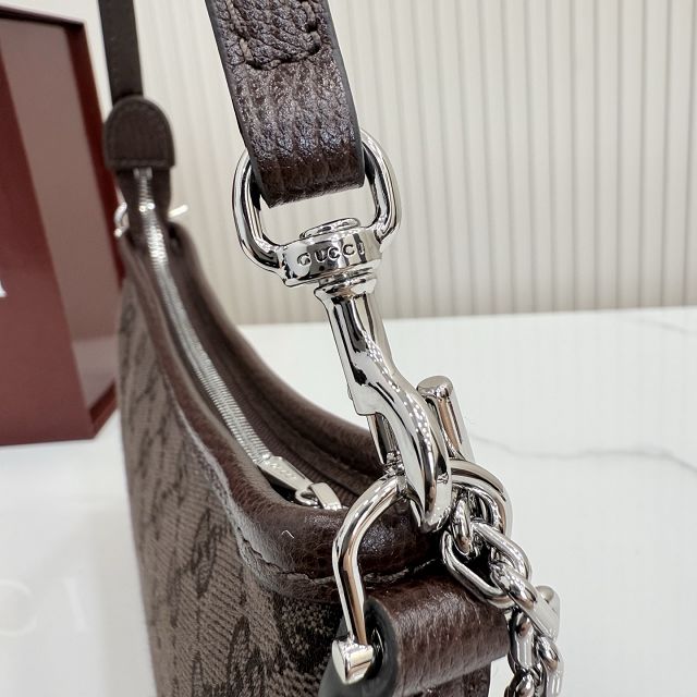 GG original canvas gossip small shoulder bag 875847 dark brown