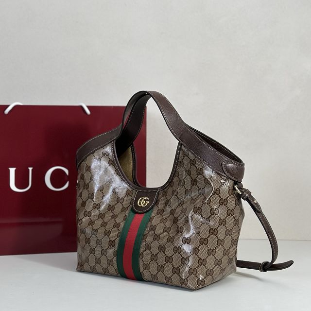 GG original fabric giglio small tote bag 860845 brown