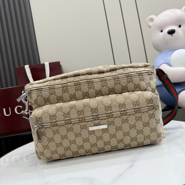 GG original canvas medium shoulder bag 875377 sand