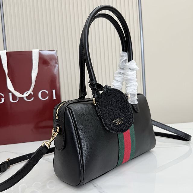 GG original calfskin borsetto medium boston bag 866732 black