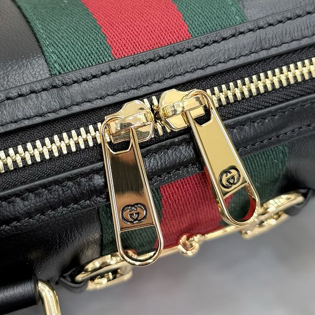 GG original calfskin borsetto medium boston bag 866732 black