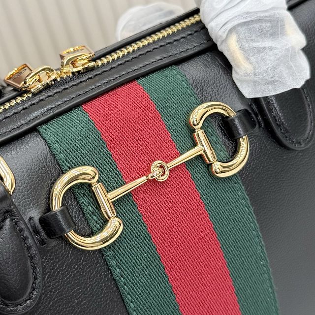 GG original calfskin borsetto medium boston bag 866732 black
