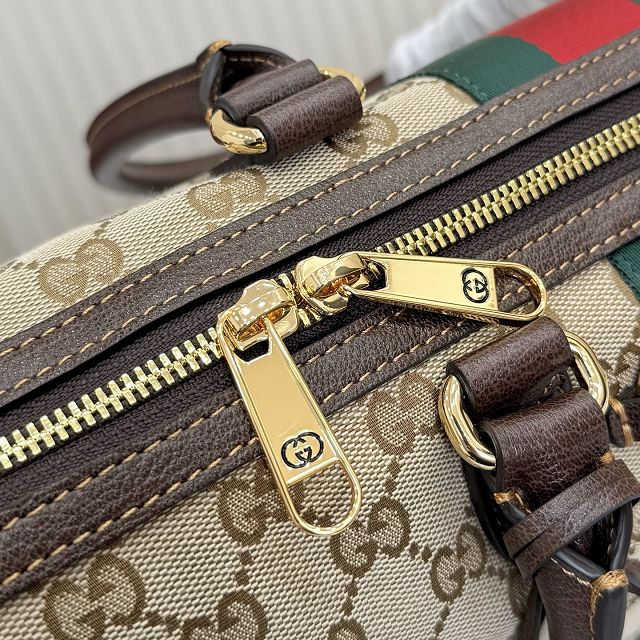 GG original canvas borsetto large boston bag 866734 sand&brown