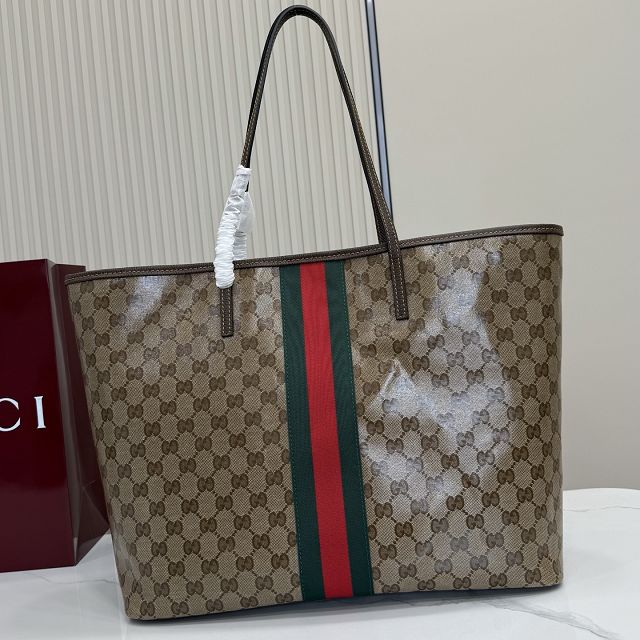 GG original canvas tribeca large tote bag 874745 brown