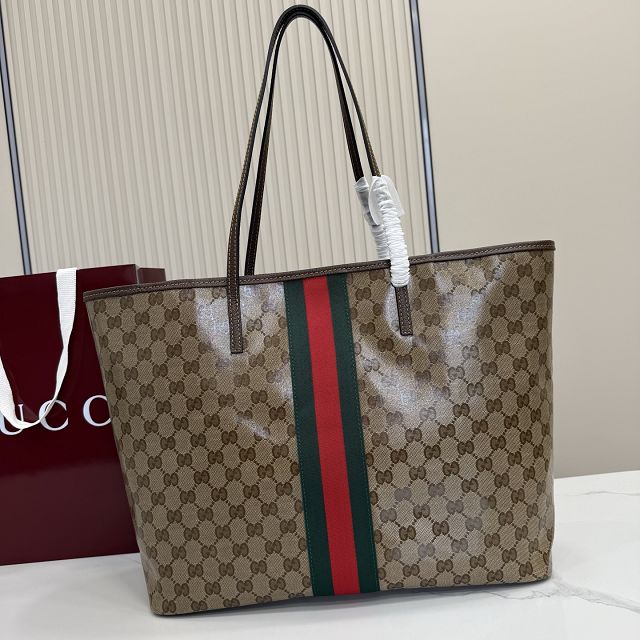 GG original canvas tribeca large tote bag 874745 brown