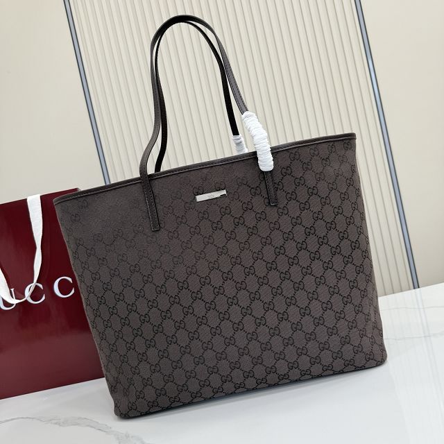 GG original canvas tribeca large tote bag 874745 dark brown