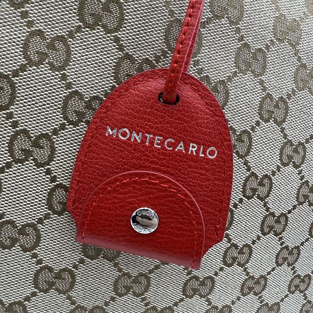 GG original canvas tribeca large tote bag A0034D sand&red