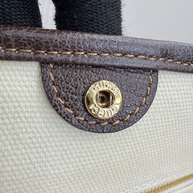 GG original canvas tribeca large tote bag A0034D white