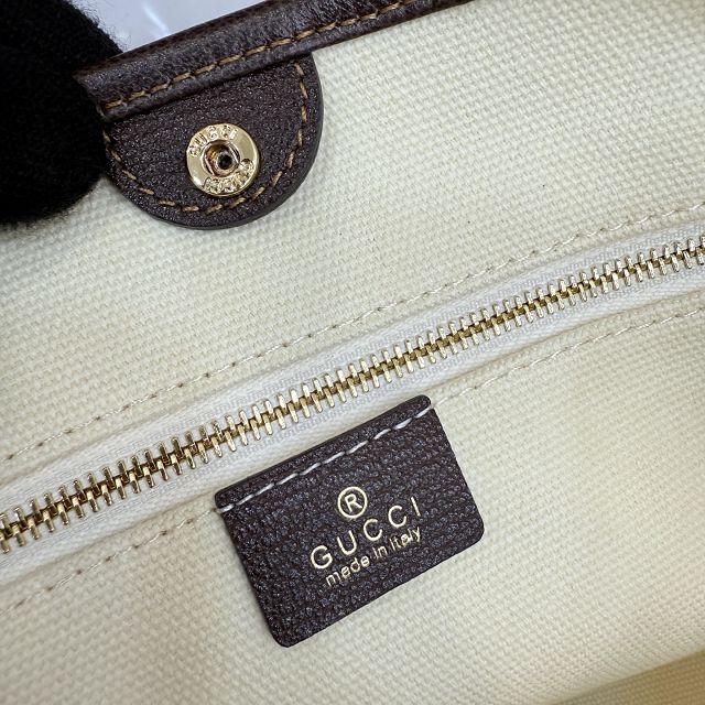 GG original canvas tribeca small tote bag A0034E white