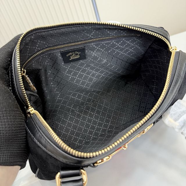 GG original suede borsetto medium boston bag 866732 black