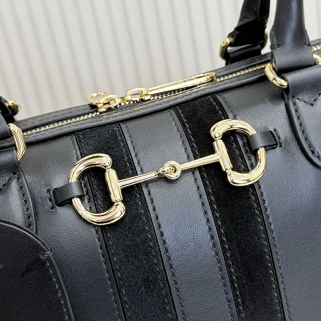 GG original calfskin borsetto large boston bag 866734 black