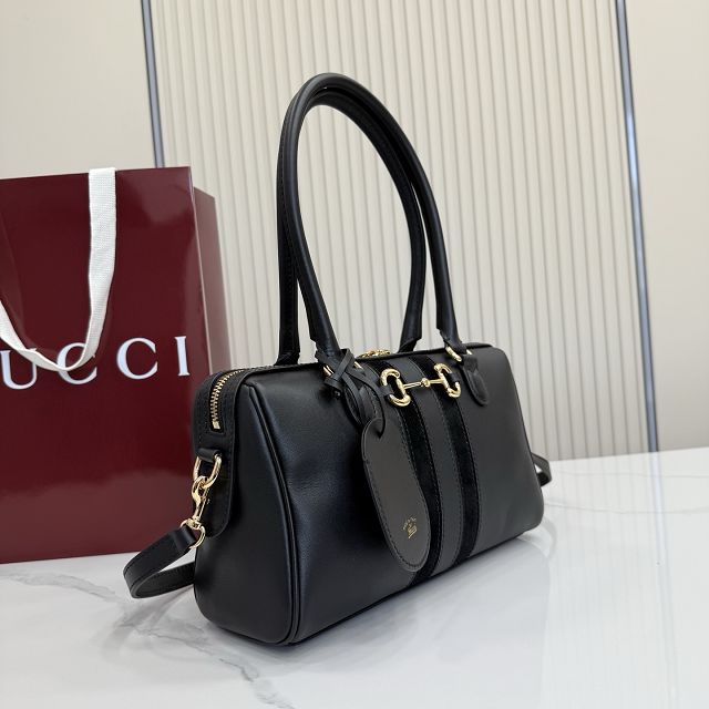 GG original calfskin borsetto medium boston bag 866732 black